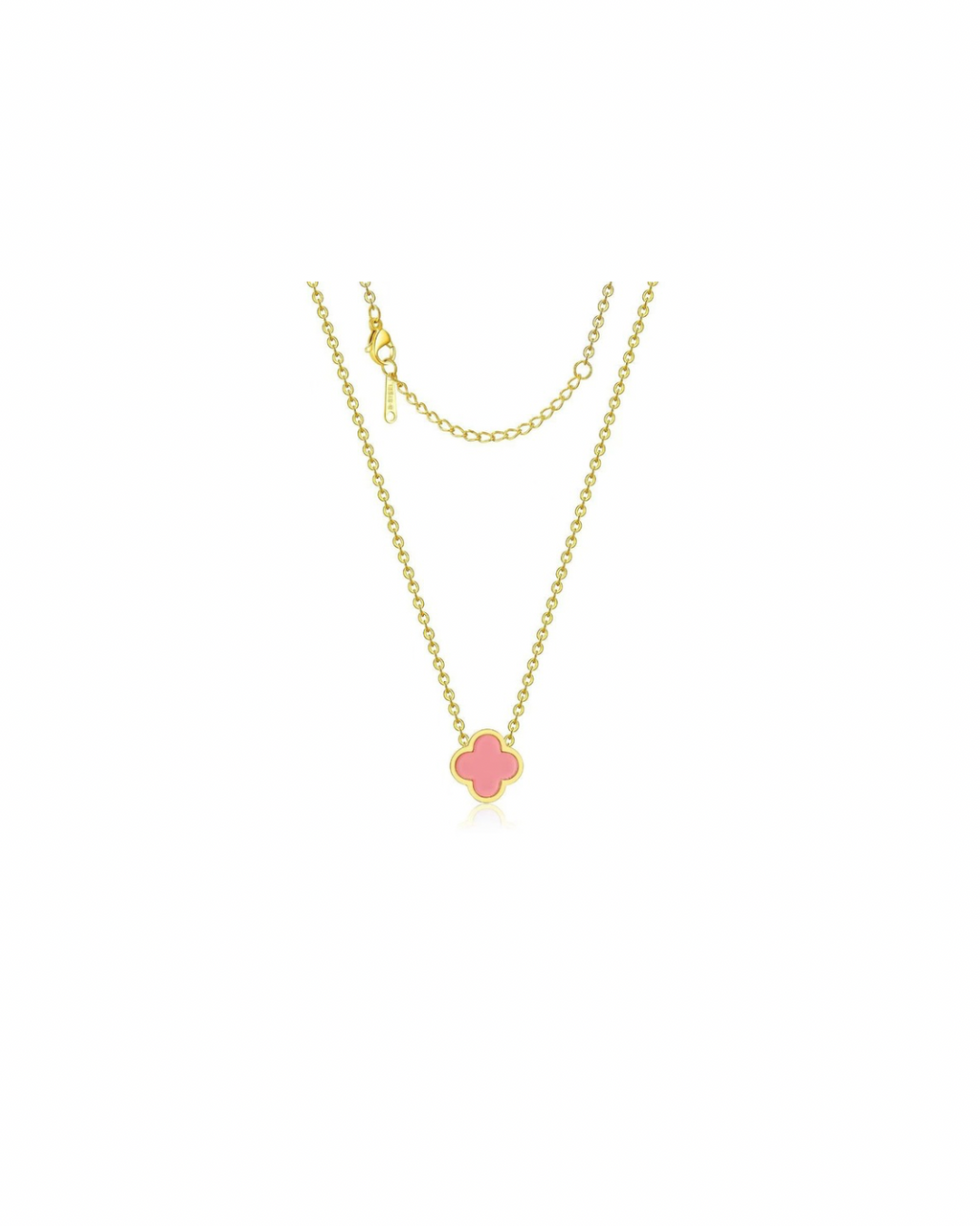 Pink Clover Halskette