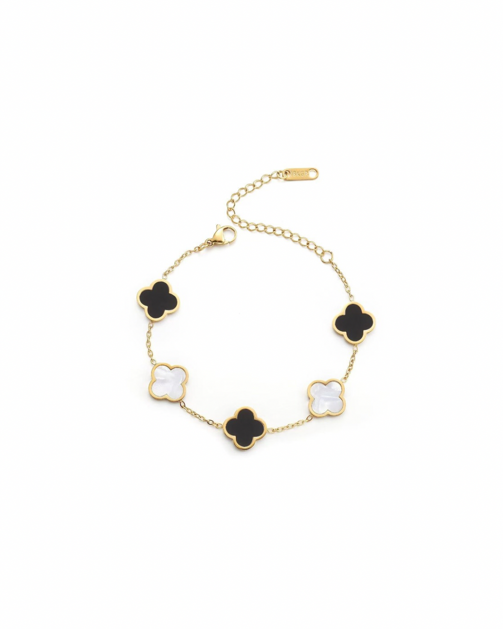 Black & White Clover Armband