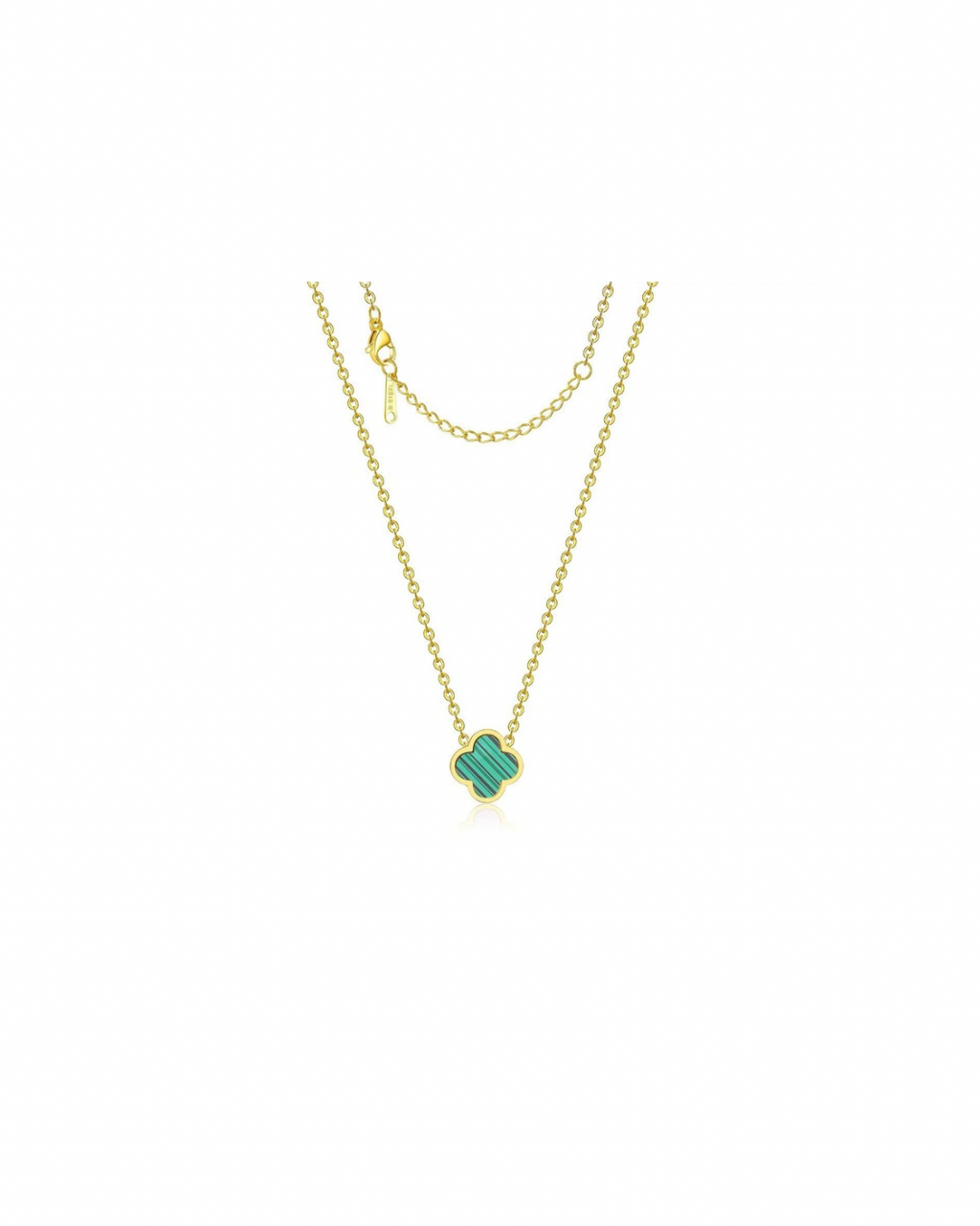 Green Clover Halskette