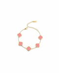 Pink Clover Armband