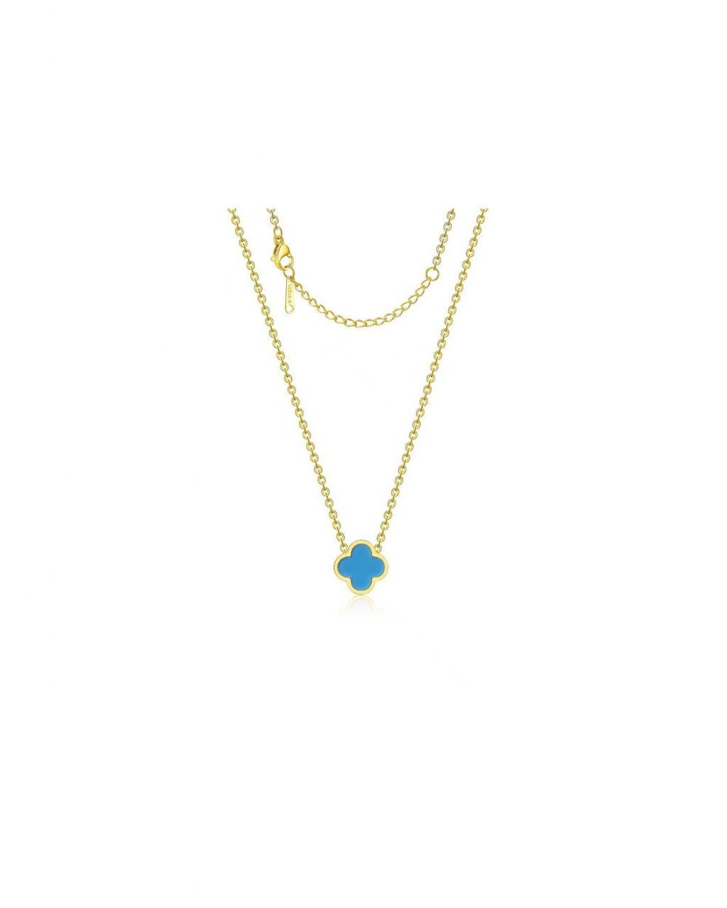 Blue Clover Halskette